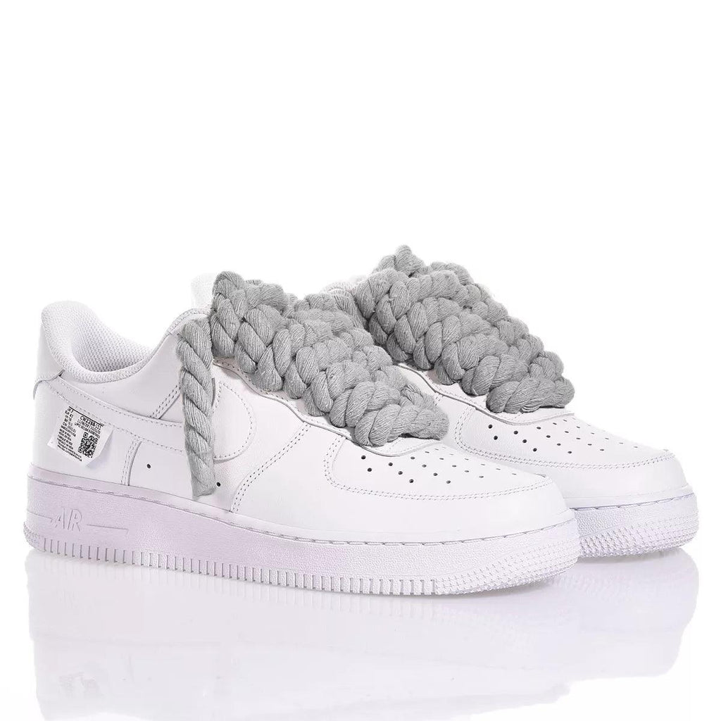 Nike Air Force 1 Boom Laces Grey