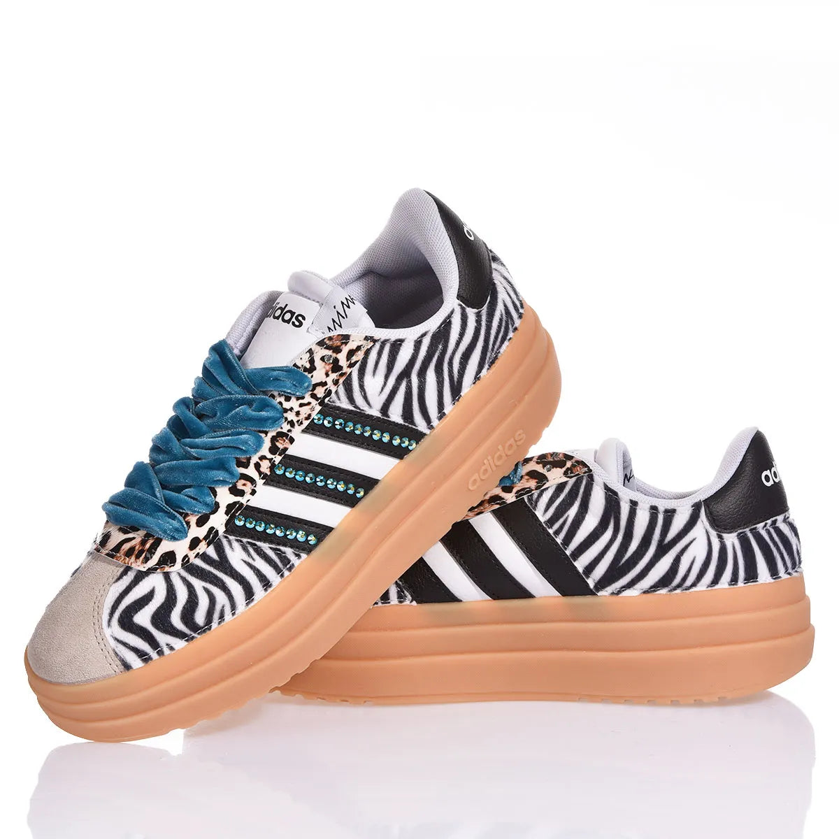 Adidas Bold Zebra Teal