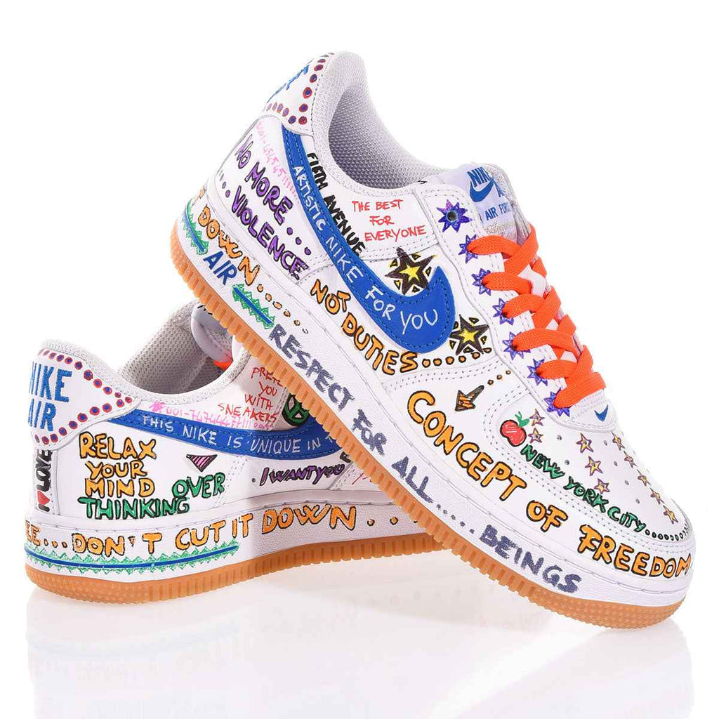 Nike Air Force 1 White Written